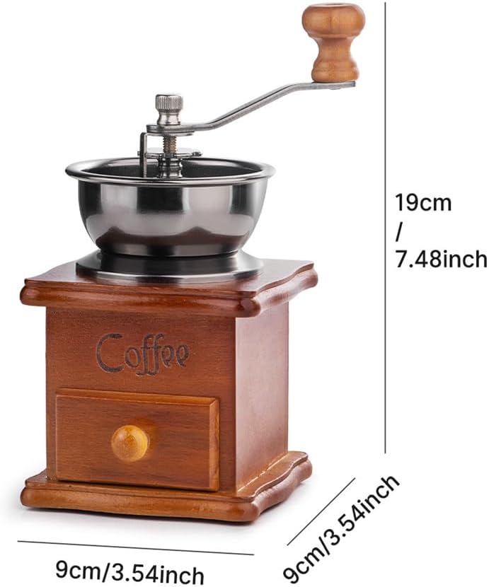 Manuelle Kaffeemühle mit Mini Vintage Kaffeemühle zum Mahlen Von Kaffeepulver