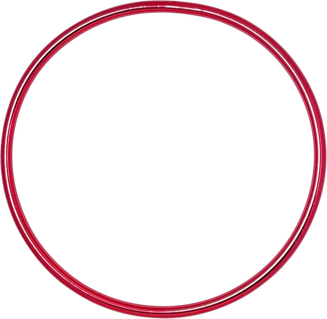 Metallic Hula Hoop Reifen, Ø80/90/100cm Rot Ø100cm, Rot Ø100cm