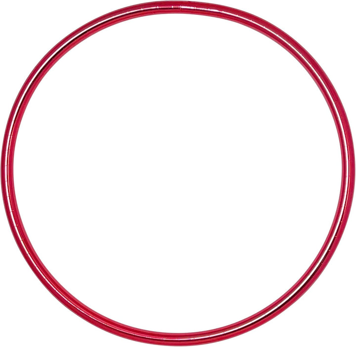 Metallic Hula Hoop Reifen, Ø80/90/100cm Rot Ø100cm, Rot Ø100cm