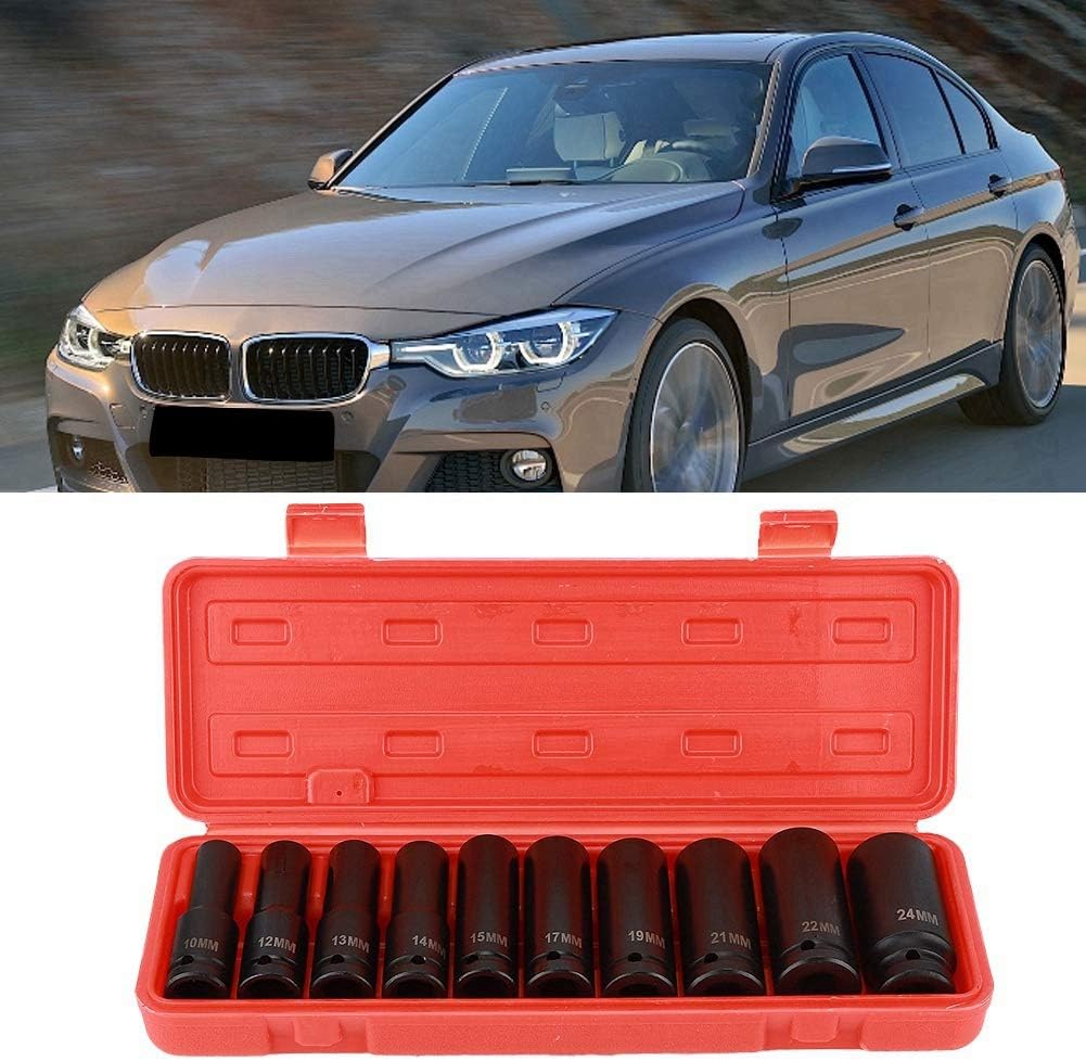 Dioche Steckschlüssel-Set, Sechskant, 1/2 Zoll, tiefe Schlagschrauber, aus Chrom-Vanadium-Stahl, hoh
