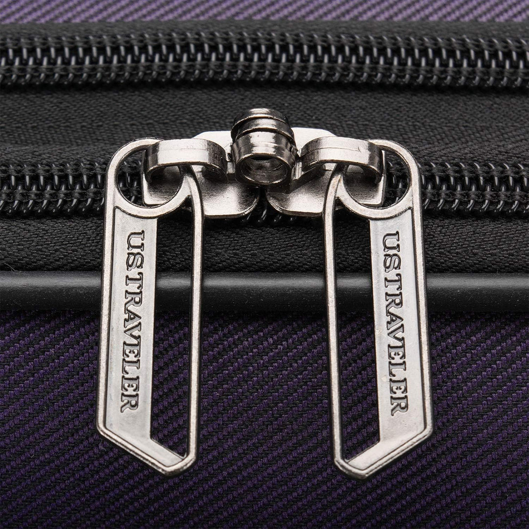U.S. Traveler Aviron Bay Erweiterbares Softside Gepäck mit Drehrädern 2 Piece Luggage Violett, 2 Pie