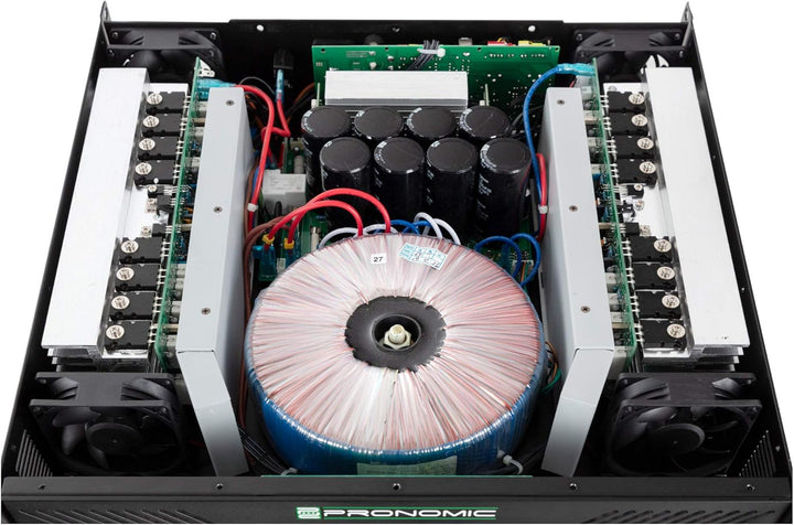 Pronomic XA-800 Endstufe - Stereo-Leistungsverstärker mit 2x 1900 Watt an 2 Ohm - Lüfter automatisch