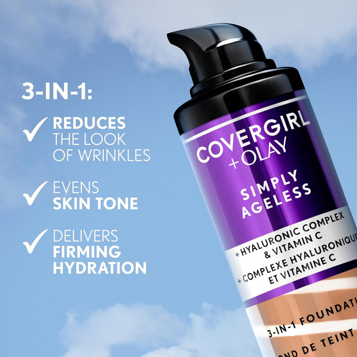 COVERGIRL Simply Ageless 3-in-1 Liquid Foundation - Creamy Natural 220