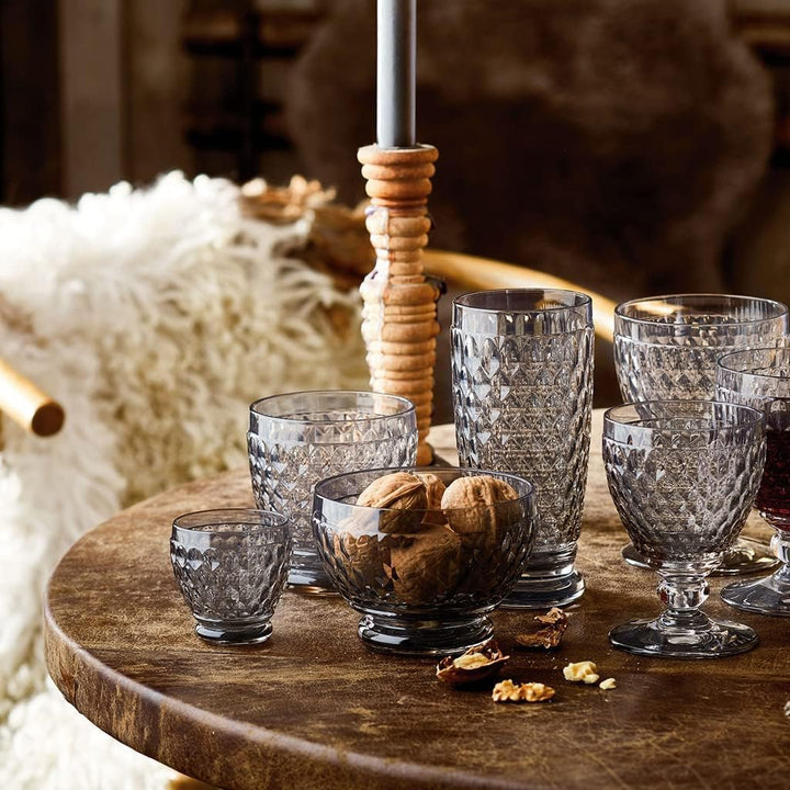 Villeroy & Boch Boston Coloured Schale Smoke 4 Stück Nr. 1173090765 und 4er Set EKM Living Edelstahl