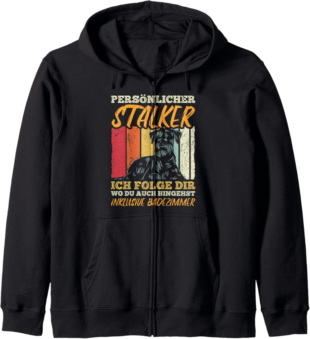 Riesenschnauzer Persönlicher Stalker Geschenk Schnauzer Kapuzenjacke