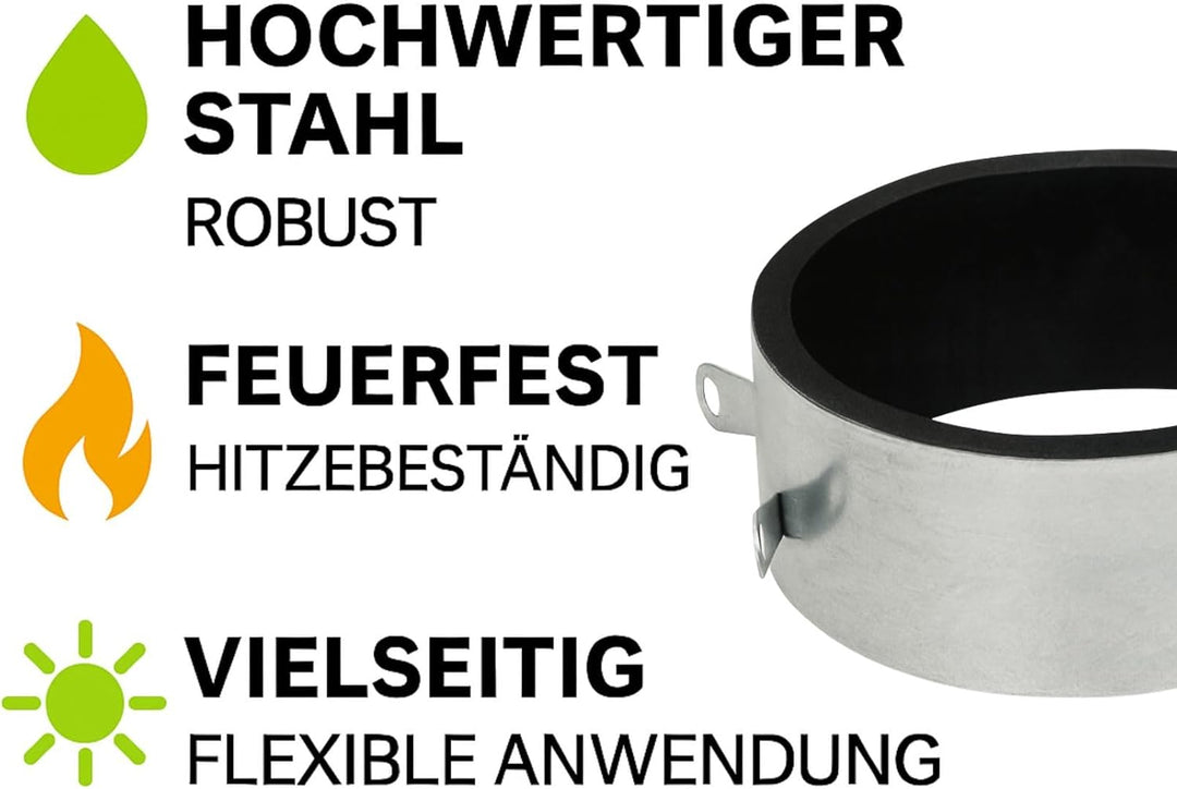 Weedness Verbindungsmanschette 160 mm - Rohrlüfter Abluft Aktivkohlefilter Grow Lüfter Ablauftschlau