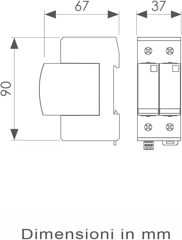 Arnocanali SS440.2TT Enerpro Entlader 1 + 1 Module, Referenzklasse T2 für Tt-Netze - Tn