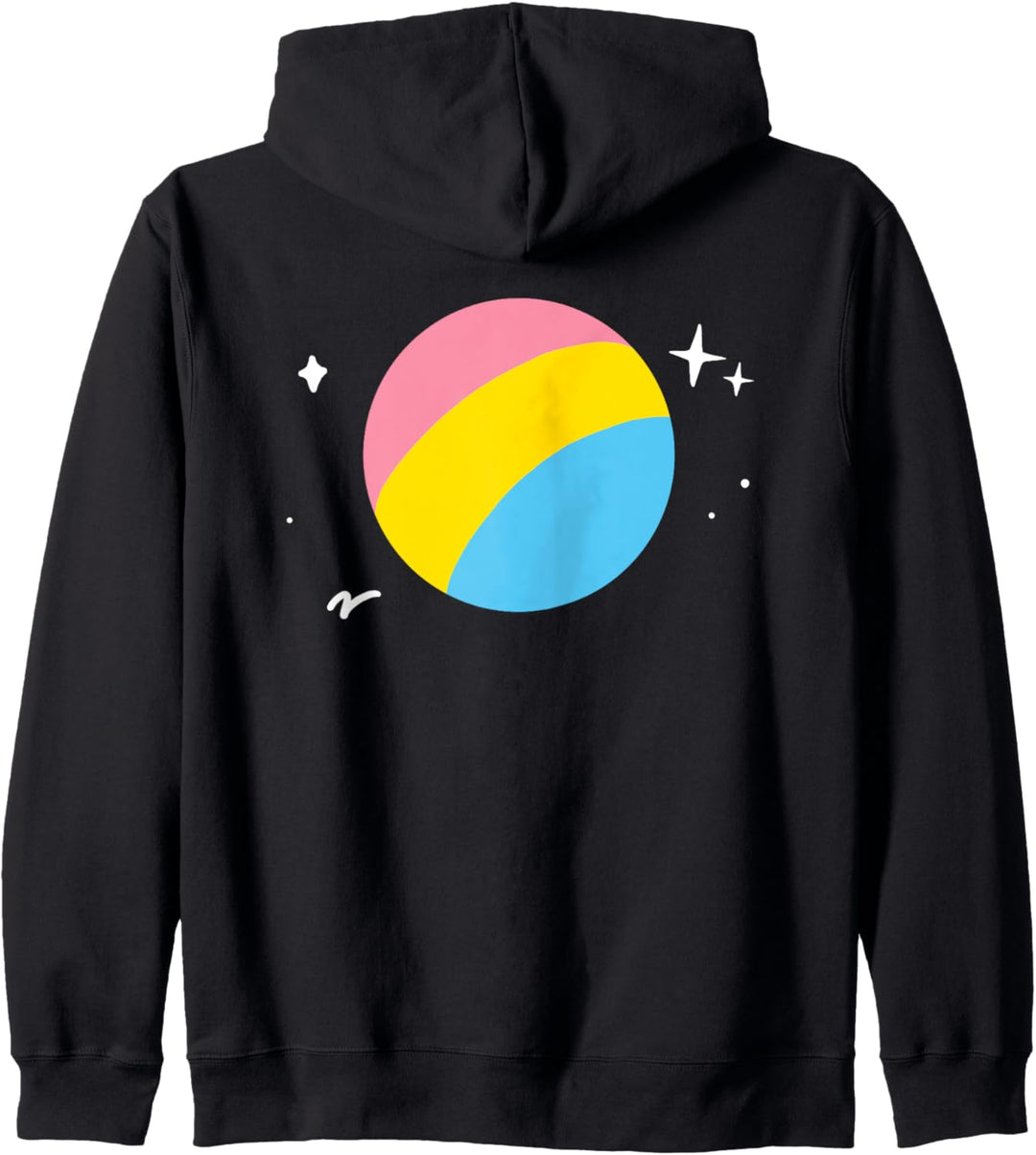 Pansexueller Planet LGBTQ Pan Pride Flagge Weltraum Kapuzenjacke