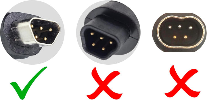 PowerSmart 2,0A 42V Ladegerät mit 5 Pin Trapezoid Stecker Ersatz für 36V Akkus von Fischer ETD 1801