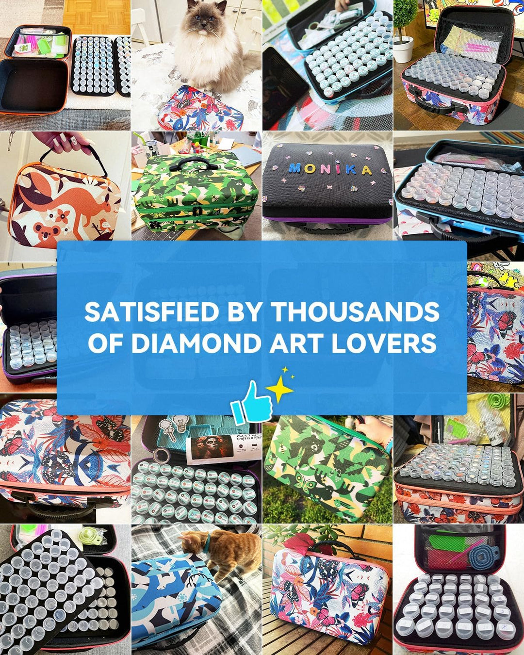 ARTDOT 5D Diamond Painting zubehör Boxen, 240 Stück Diamond Painting Aufbewahrungsbox für Diamond Pa