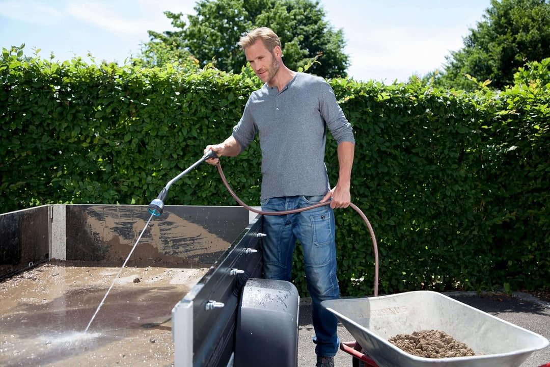 Gardena Premium Giessstab: Robuste Gartenbrause zur Bewässerung und Reinigung, 90 cm lang, 3 Strahla