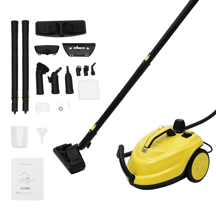 Dampfreiniger 2000W | Tragbarer Hochdruckreiniger für Küche, Bad &amp; Auto | Inkl. umfangreichem Zubehö