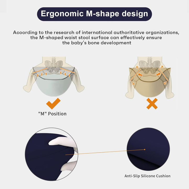 IULONEE Neugeborene Babytrage Baby Carrier Ergonomisch Babytrage mit Hüftsitz Multifunktional Kinder