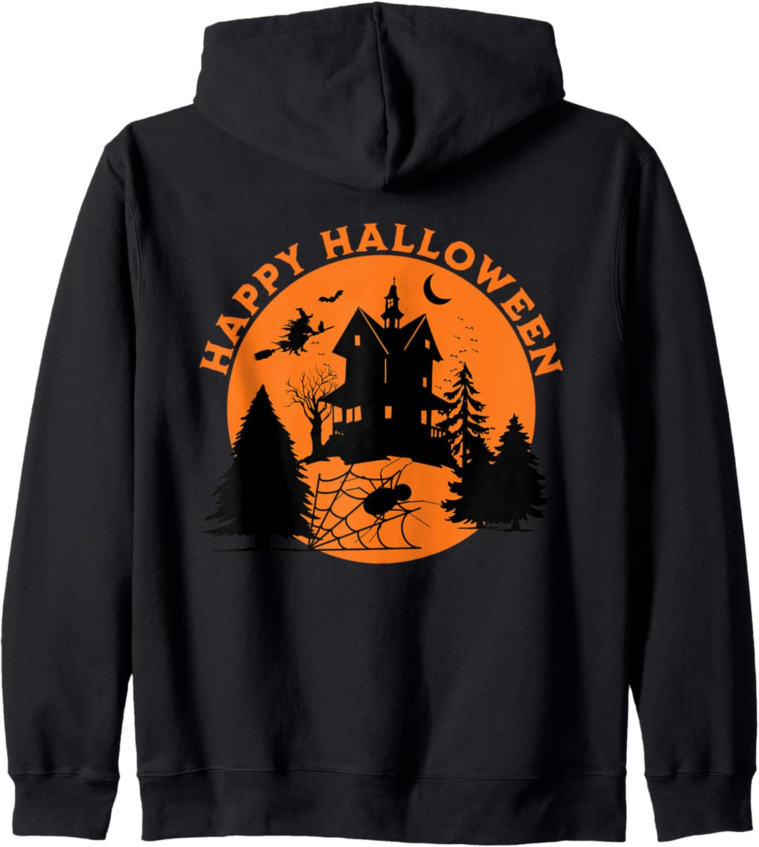 Monströses Haus auf Halloween Kapuzenjacke