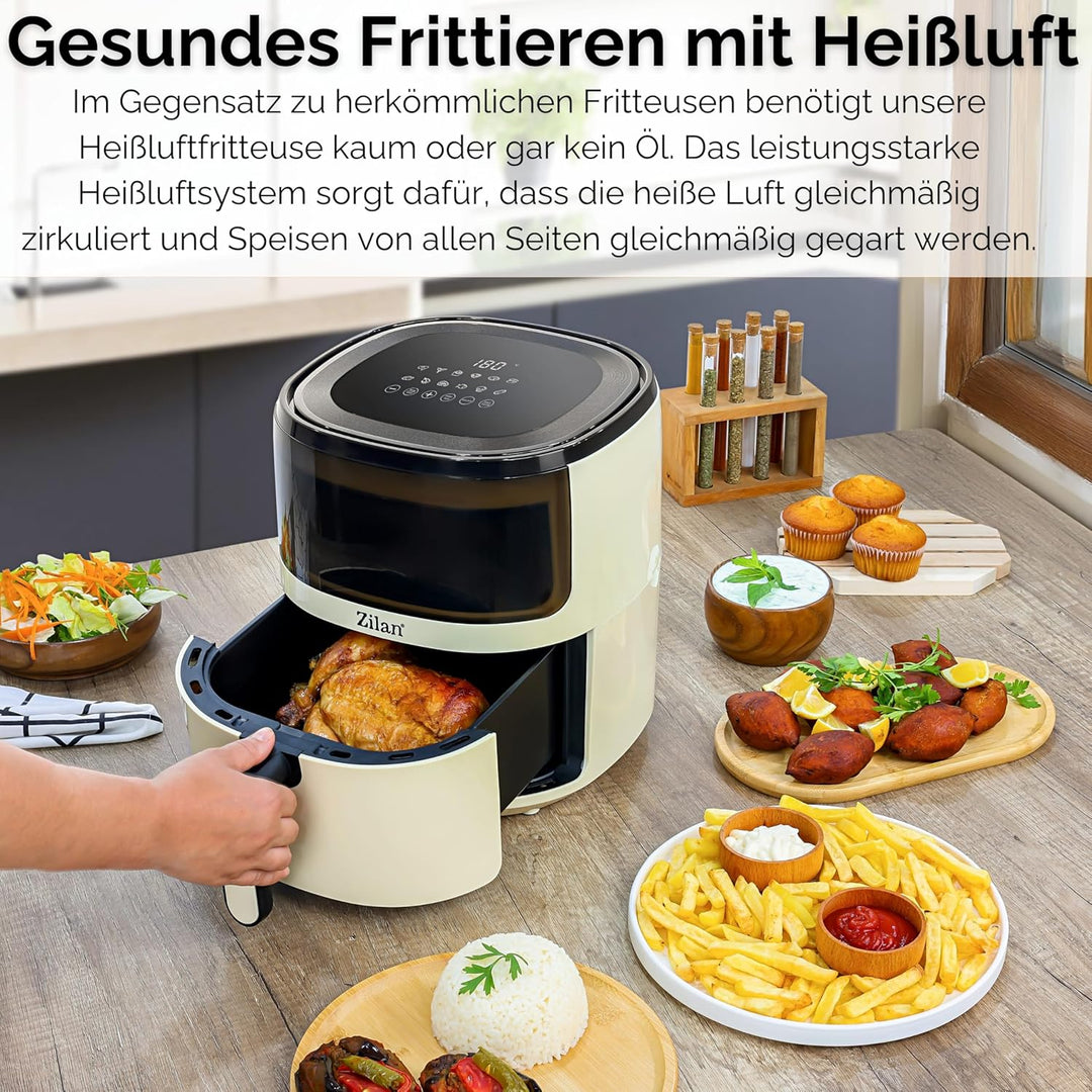 Heissluftfritteuse 5 Liter Heissluft-Frittieren Mini Backofen Heissluftfritteuse - Grillen Backen Dö