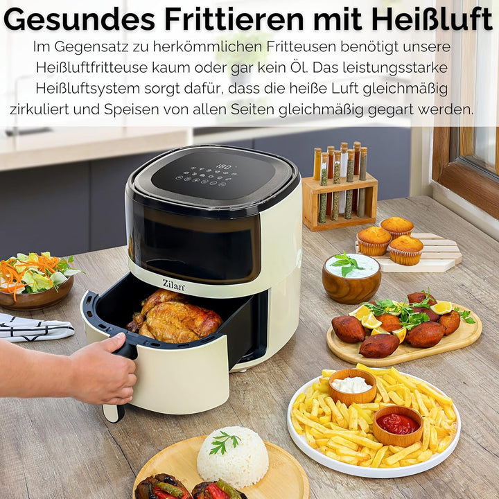 Heissluftfritteuse 5 Liter Heissluft-Frittieren Mini Backofen Heissluftfritteuse - Grillen Backen Dö