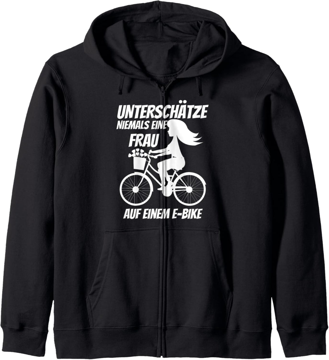 E-Bike Fahrer Geschenk T-Shirt Ebike Pedelec Elektrofahrrad Kapuzenjacke