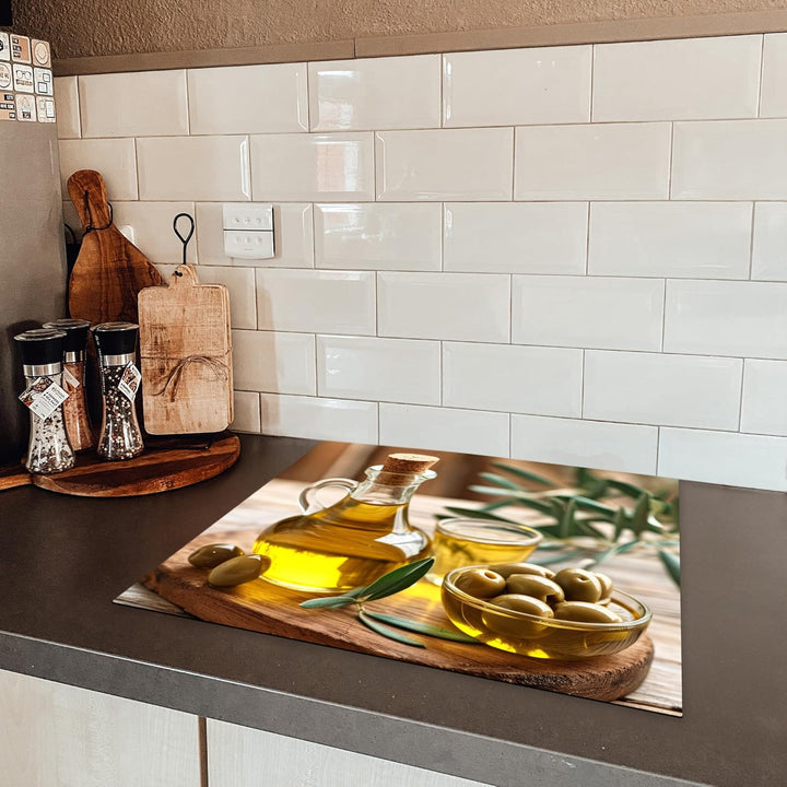 KitchenYeah© Herdabdeckplatte Einteilig Ceranfeld Abdeckplatte für Induktionsschutz Ceranfeldabdecku