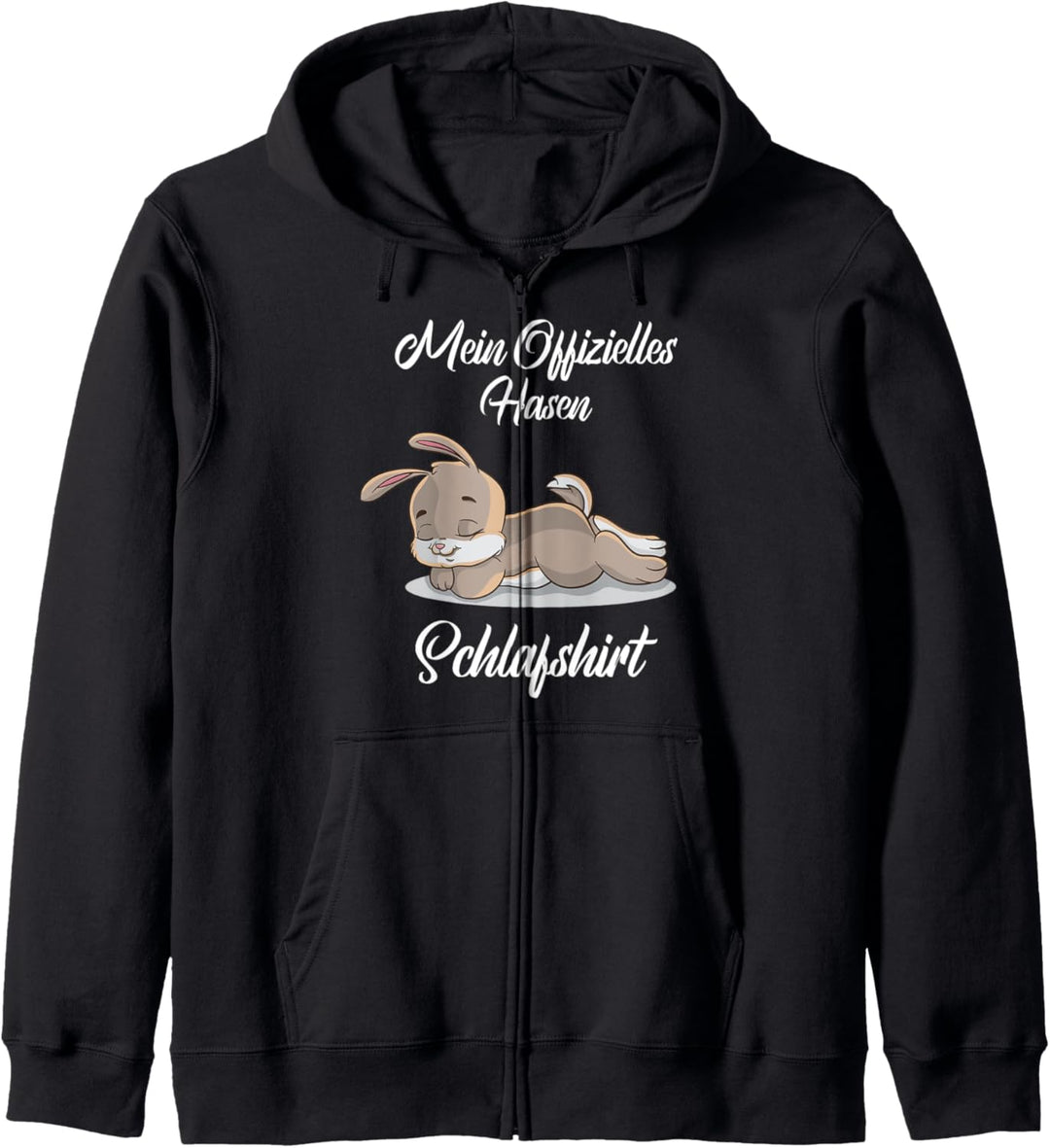 Pyjama Nachthemd Hasen Schlafen Morgenmuffel Schlafanzug Kapuzenjacke