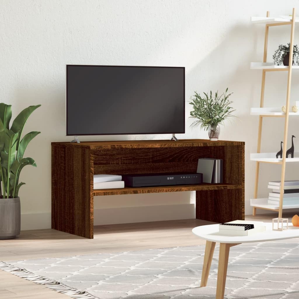 vidaXL TV-Schrank Braun Eiche-Optik 80x40x40 cm Holzwerkstoff Braune Eiche, Braune Eiche