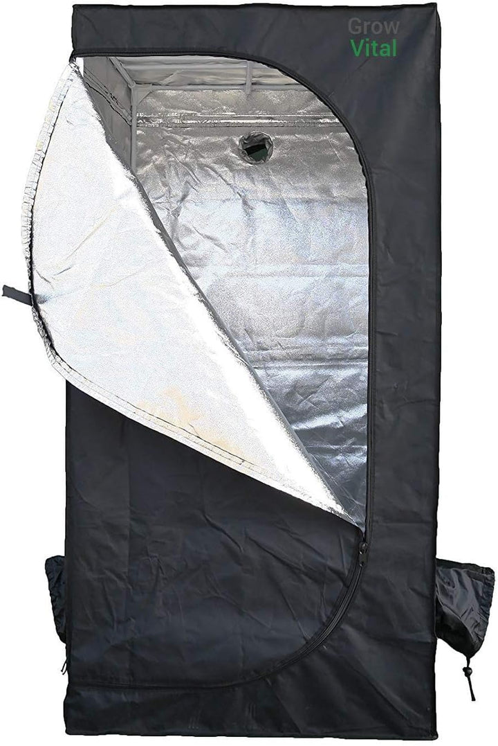 Grow Zelt für Pflanzen Zuchtzelt Gewächshaus Box Zuchtschrank Garten Anzucht Gemüse Grow (60x60x160)