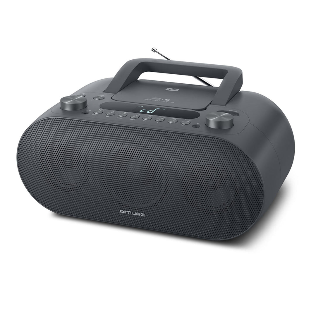 Muse M-35 BT CD-Player Bluetooth, UKW Radio, MP3-Spieler, USB, Netz und Batteriebetrieb, schwarz