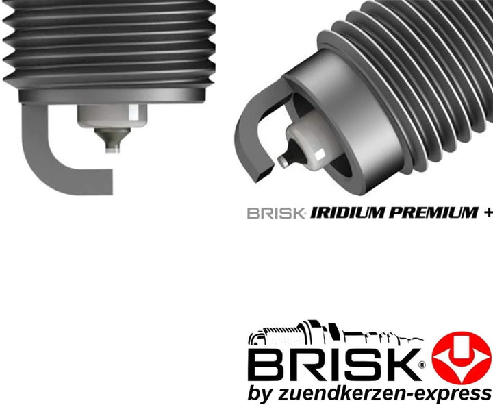 Brisk Iridium Premium+ Plus P1 1619 Zündkerzen, 4 Stück