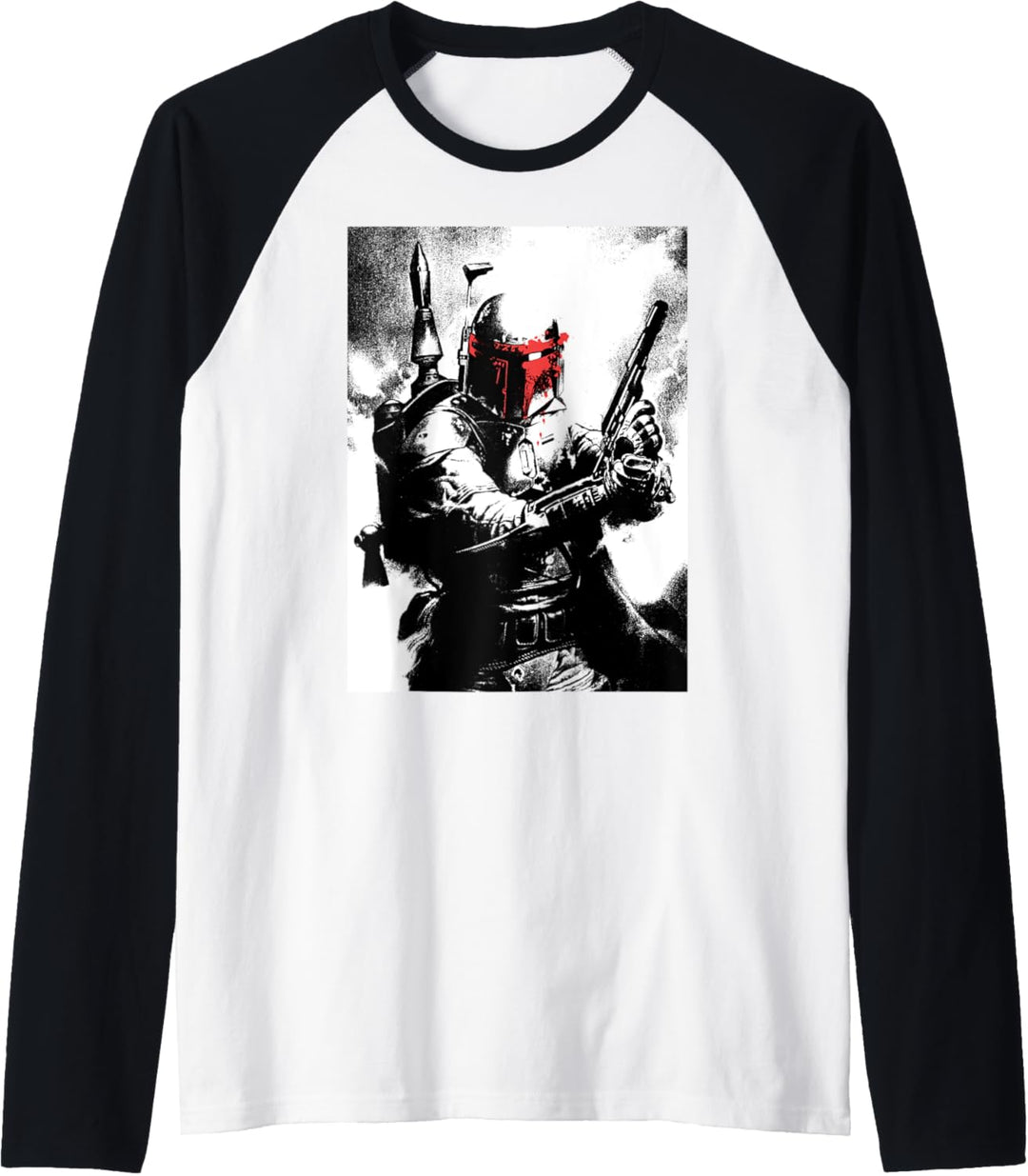 Star Wars Bobba Fett Negative Poster Raglan