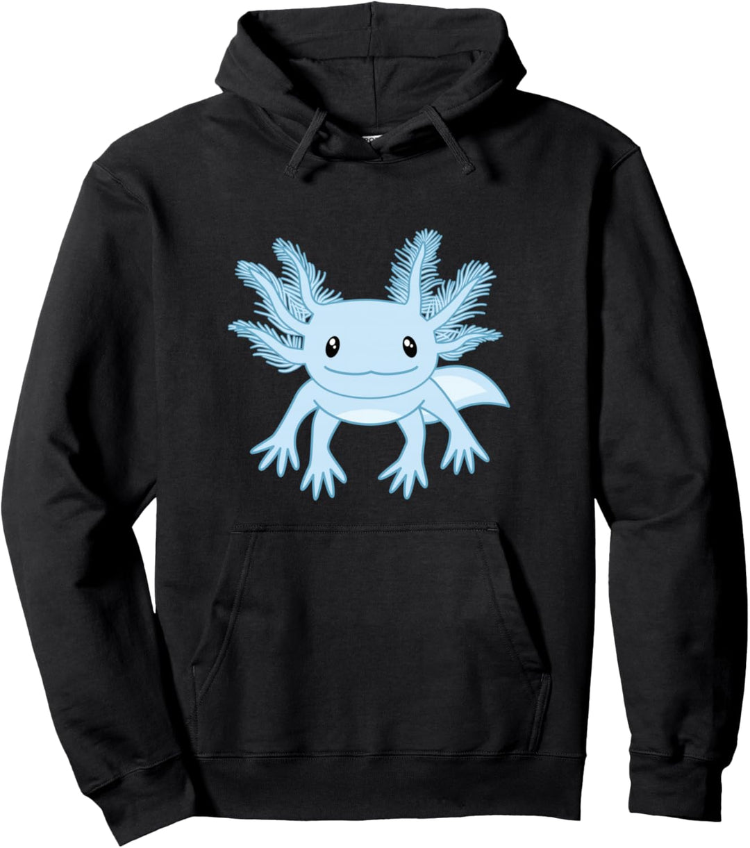 Süsses Blaues Axolotl Kawaii Axolotls Pullover Hoodie