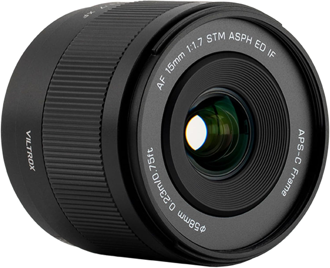 VILTROX 15 mm F1.7 X-Mount Objektiv für Fuji, APS-C Ultraweitwinkel-Autofokus-Objektiv für Fujifilm