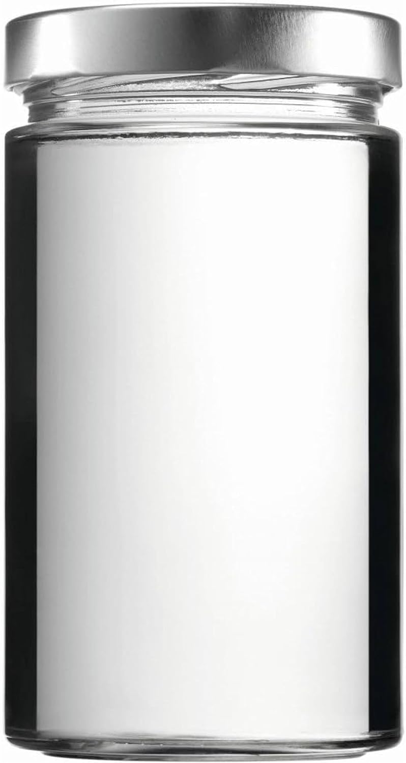 mikken 8 x Einmachglas 700 ml Vorratsglas mit Schraubverschluss PVC frei inkl. Trichter