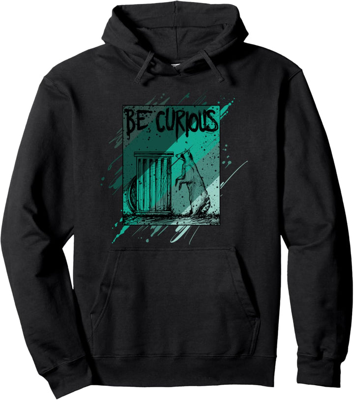 Waschbär Wildlife Camping Geschenk Pullover Hoodie