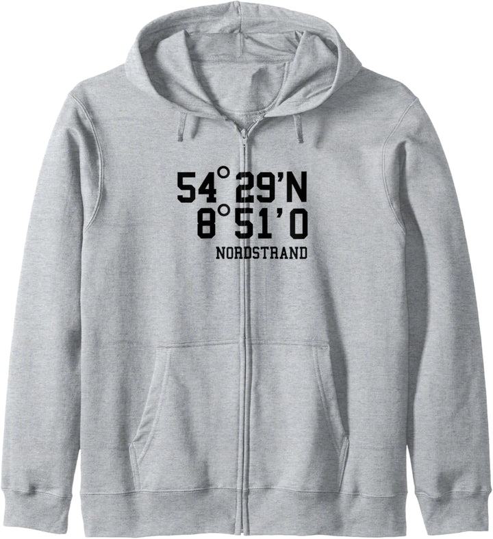 Nordstrand Koordinaten Nordseeinsel Urlaub Deutschland Kapuzenjacke