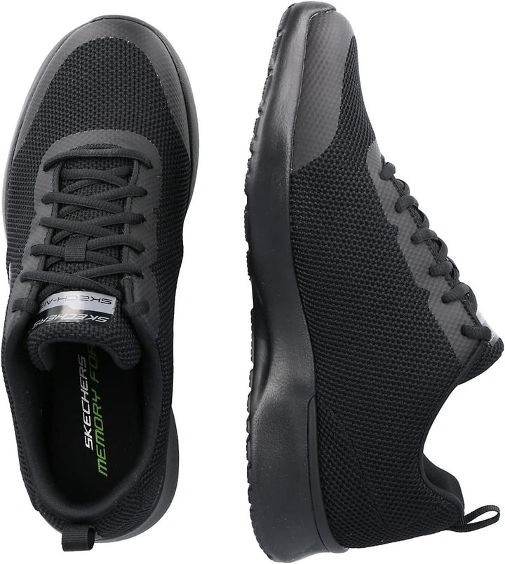 Skechers Herren Skech-air Dynamight Winly Sneaker 39 EU Black Knit Synthetic Black Trim, 39 EU Black