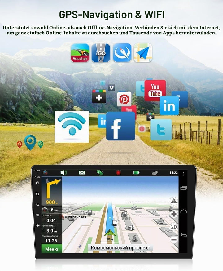 2GB+64GB CAMECHO Android 13 Autoradio für Renault Megane 2 (2002-2009) mit Bluetooth Navi,7 Zoll Aut