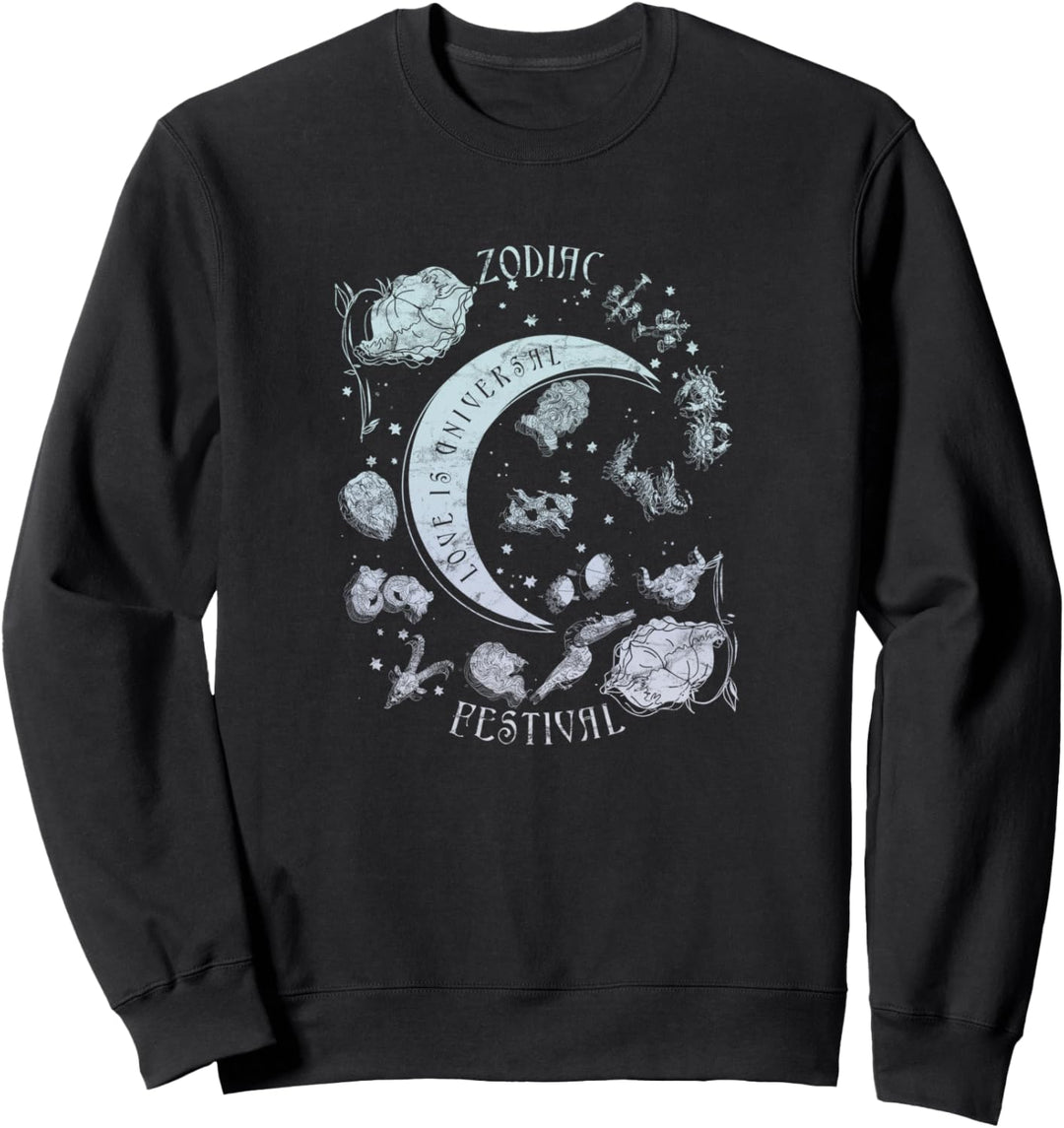 Zodiac Festival Moon &amp; Roses Sweatshirt