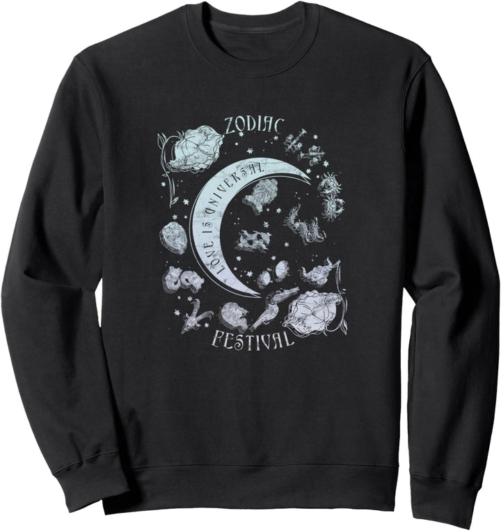 Zodiac Festival Moon &amp; Roses Sweatshirt