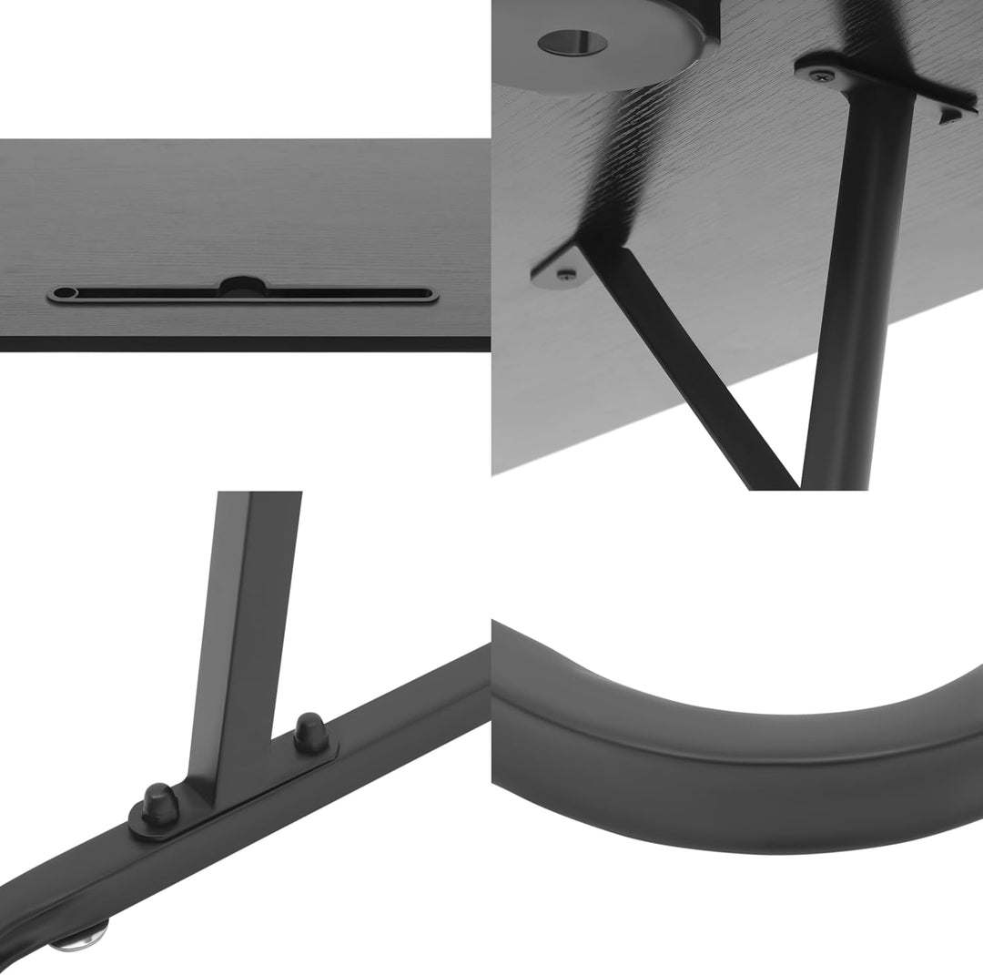 Fahrrad Schreibtisch Computerständer aus Stahlrohr, 64.5-143cm Verstellbare Höhe Walking pad Trainin