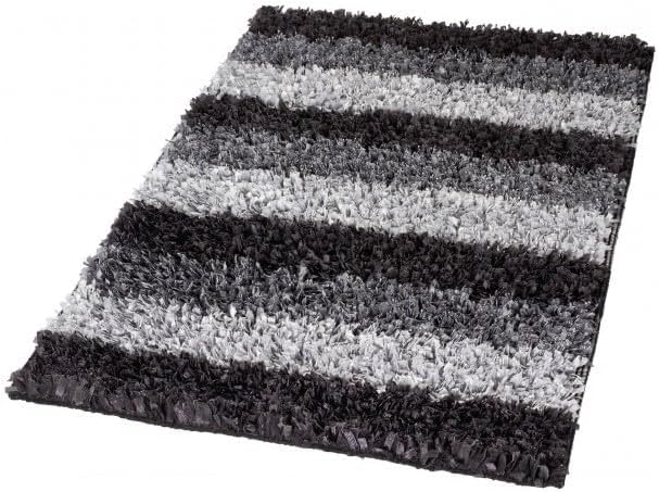 Kleine Wolke Lounge Badteppich, Polyester, Slate-Grey, 1 cm cm, 70 cm x 120 cm Slate-grey 70 cm x 12