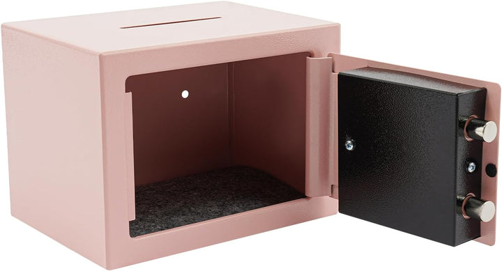 Safe Tresor Klein - Möbeltresor mit Schlüssel Safe Geldschrank 23x17x17cm feuerfest für Schmuck, Bar