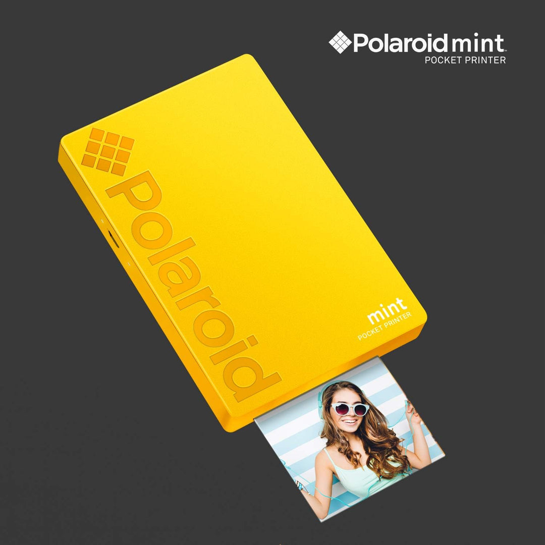 Polaroid Mint: Taschendrucker mit Zink-Papier. Bluetooth für Android- und iOS-Geräte. Druckt in selb