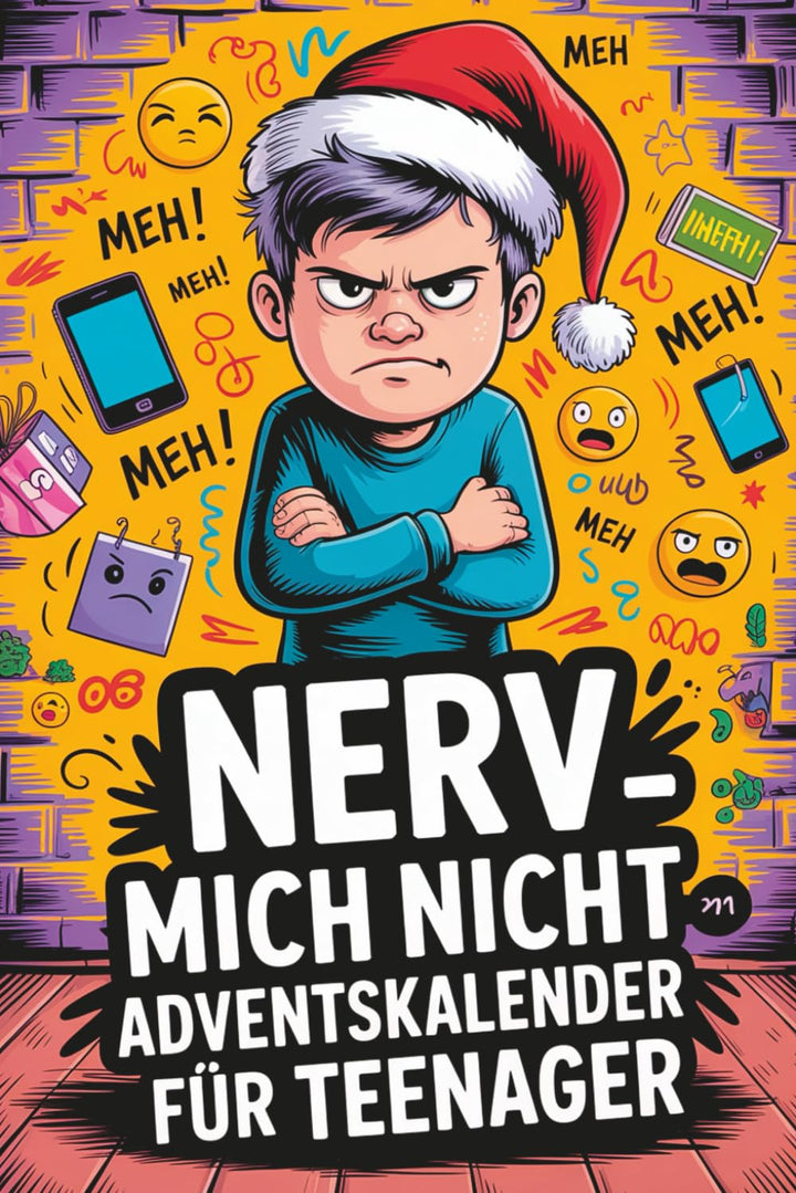 Nerv mich nicht – Adventskalender für Teenager: 24 Tage ohne Langeweile – mit Rätseln, Ausmalbildern