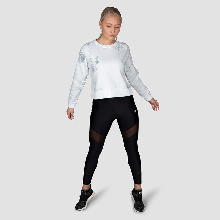 MOROTAI Damen NAKA Batech Sweatshirt Cremeweiss XL