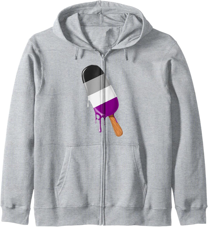 Asexual Stuff Eiscreme Asexuelle Asflagge Ally Asexual Pride Kapuzenjacke