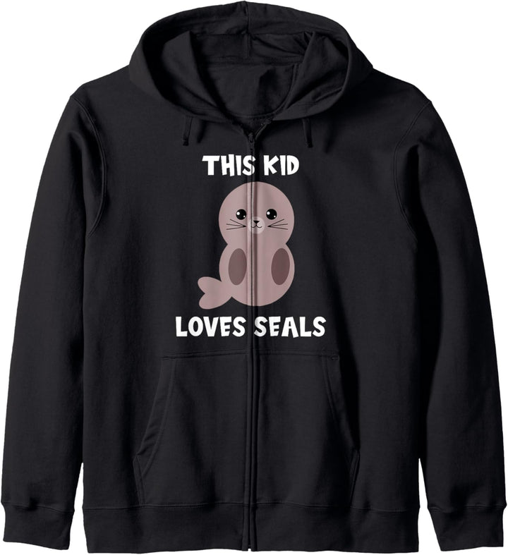 Dieses Kind liebt Robben, Kleinkinder, Jungen, Mädchen, süsses Baby Kapuzenjacke