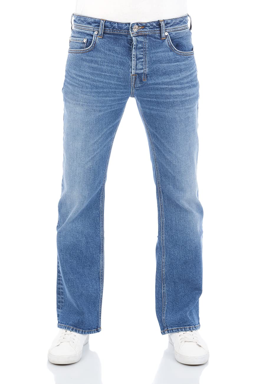 LTB Jeans Hose Herren Bootcut Timor Denim Stretch Tiefer Bund Blau Schwarz 28W - 40W 30L - 36L 28W /