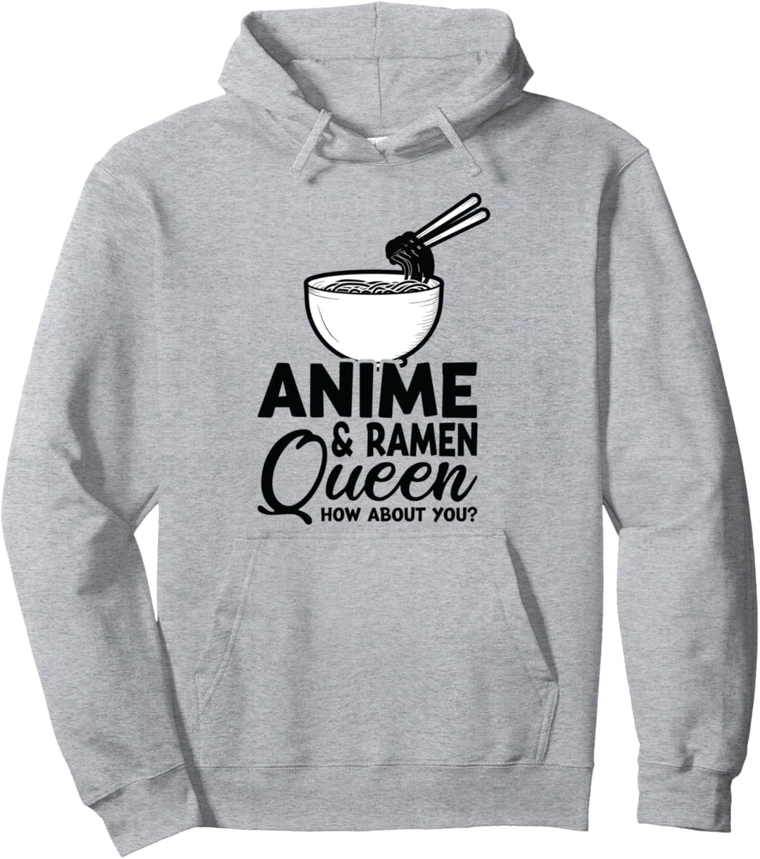 Anime & Ramen Queen wie steht's mit dir? Anime-Fanartikel Pullover Hoodie