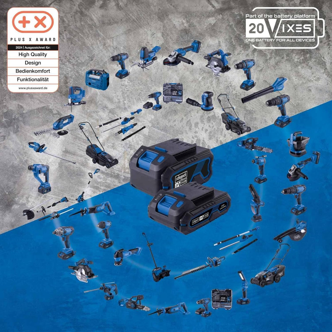 Scheppach Akku Schlagschrauber C-ID180-X Akkuschrauber | Drehmoment 180Nm | Schlagzahl 3600bpm | Dre