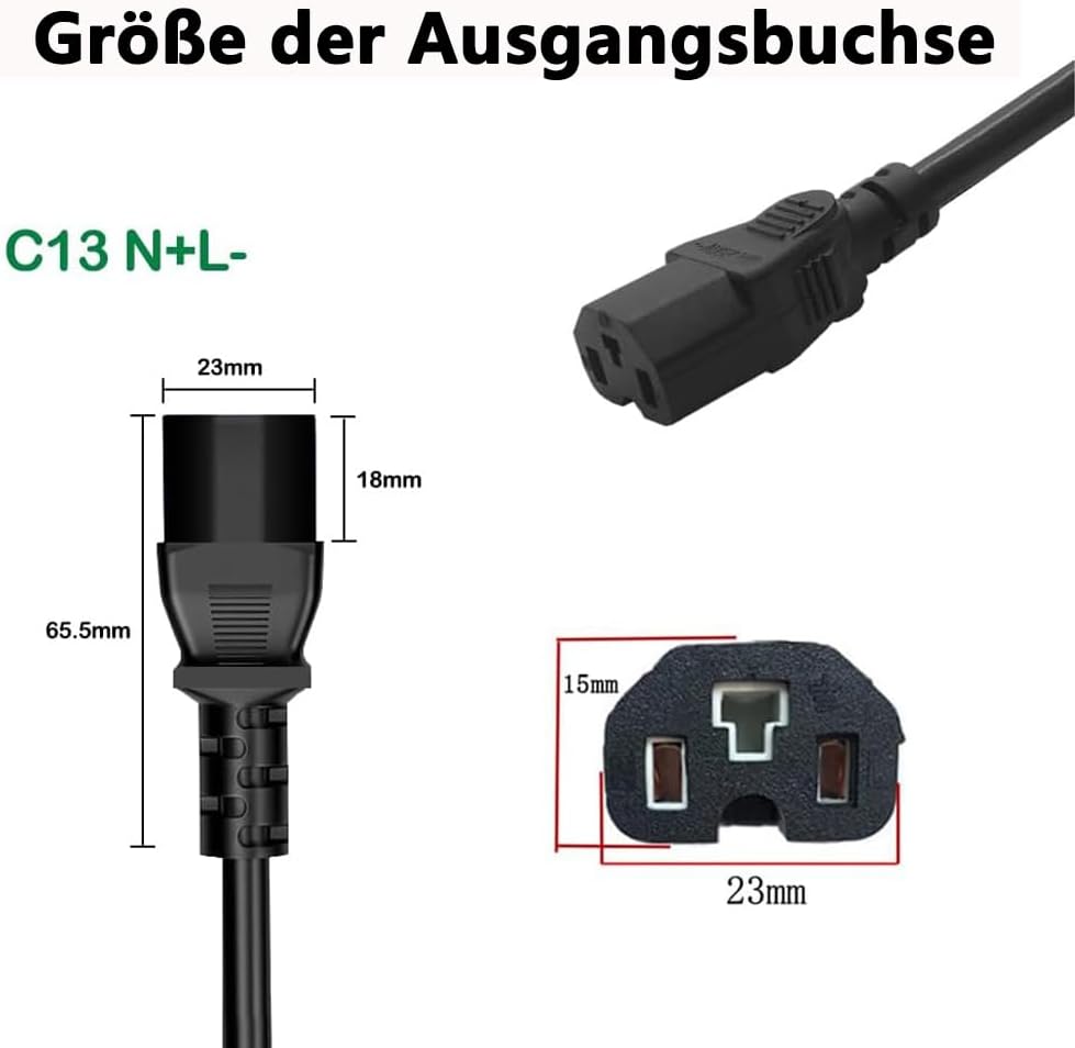 QDD 71,4 V 8 A Ladegerät 60 V Li-Ionen-Akkuladegerät Schwarzes Aluminiumgehäuse DC-Ausgang C13 N+L-A