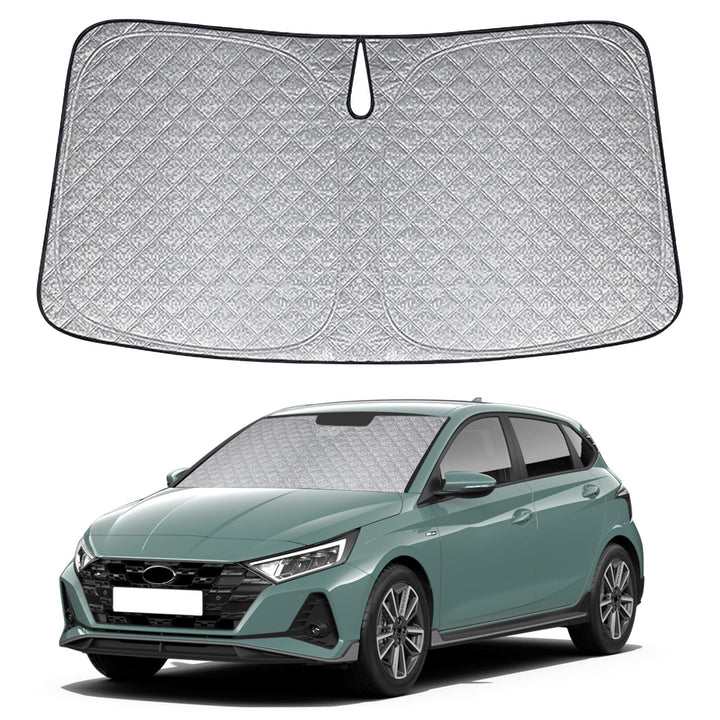 Sonnenschutz Auto Frontscheibe Ersatz für Hyundai i20 2020-2024, UV Schutz Reflektierender Staub Sch